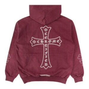 Chrome Hearts x Drake Certified Chrome Hand Dyed Hoodie – Red