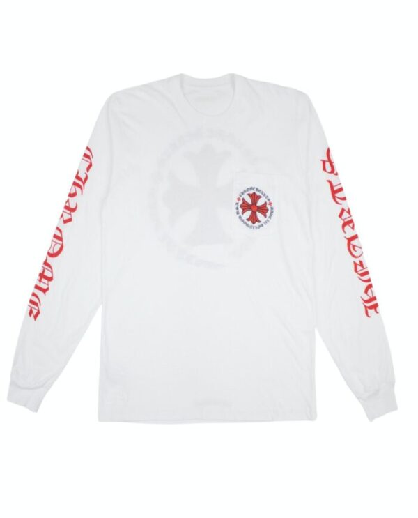 Chrome Hearts Made in Hollywood Plus Cross Long Sleeve – White